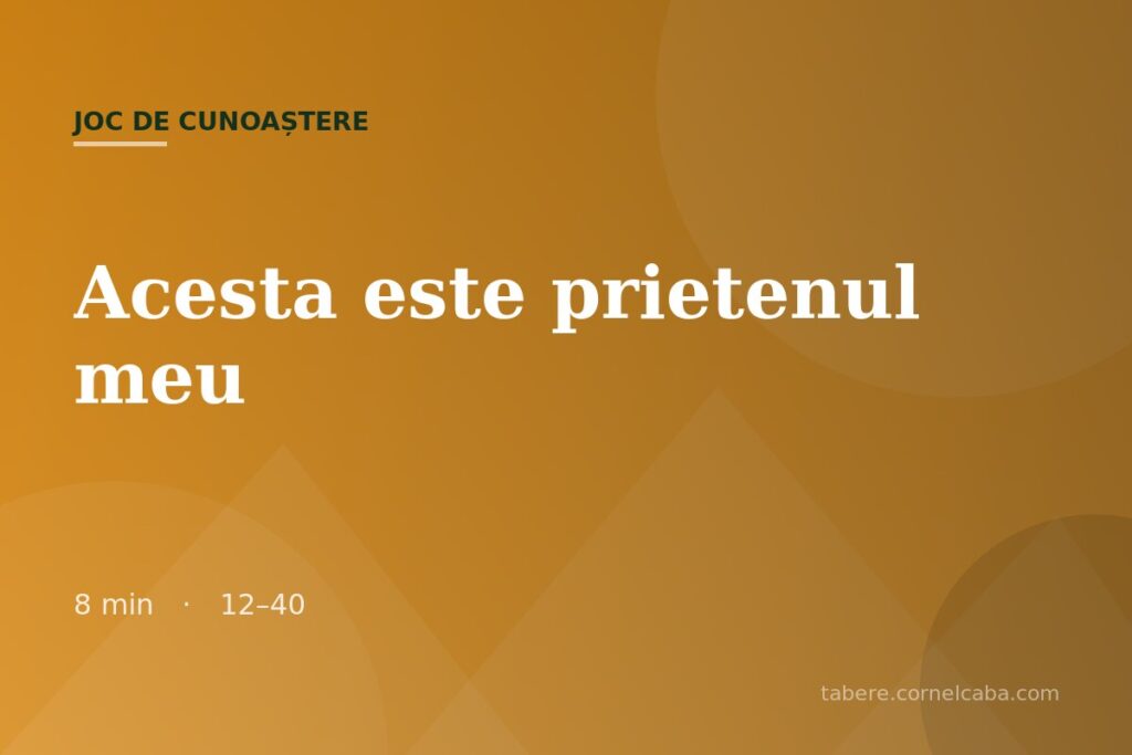 Ilustrație pentru jocul Acesta este prietenul meu