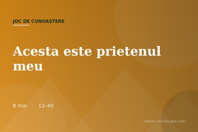 Ilustrație pentru jocul Acesta este prietenul meu
