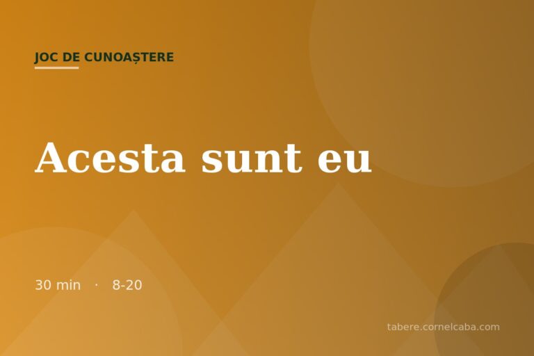 Ilustrație pentru jocul Acesta sunt eu