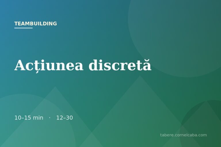 Ilustrație pentru jocul Acțiunea discretă