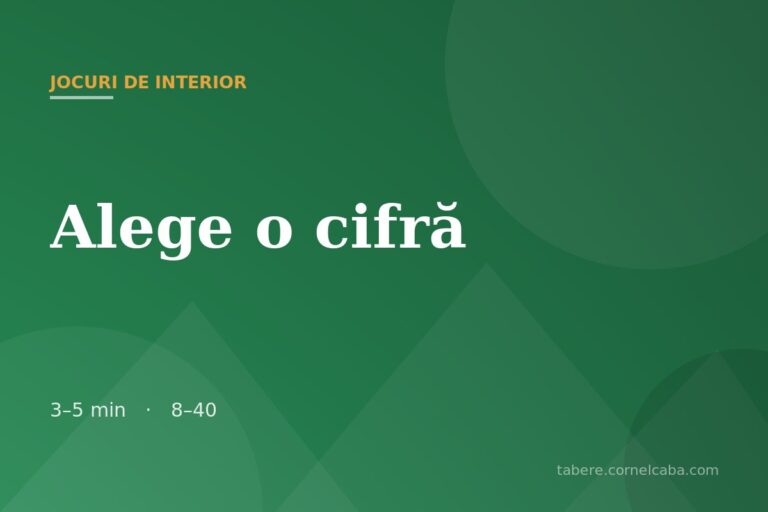 Ilustrație pentru jocul Alege o cifră