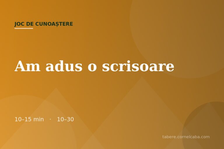 Ilustrație pentru jocul Am adus o scrisoare