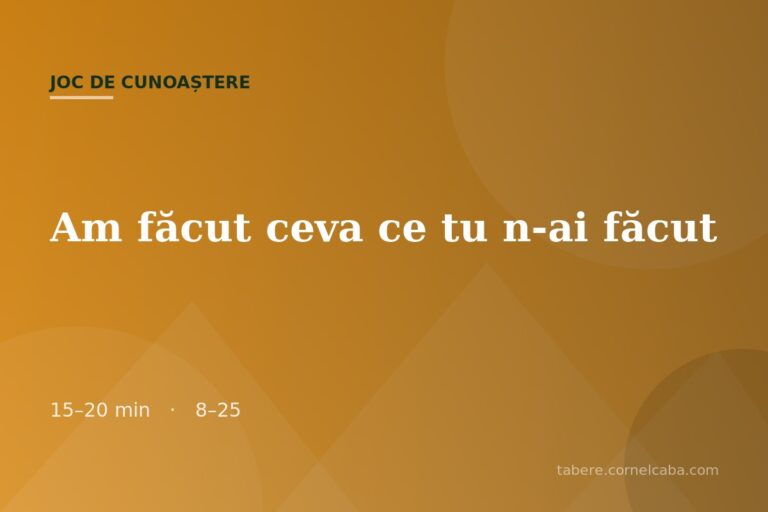 Ilustrație pentru jocul Am făcut ceva ce tu n-ai făcut