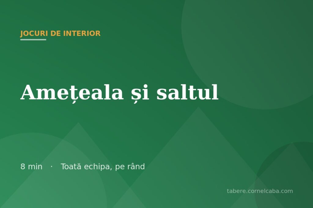 Ilustrație pentru jocul Amețeala și saltul