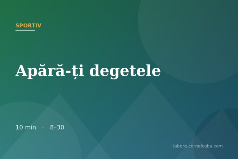 Ilustrație pentru jocul Apără-ți degetele