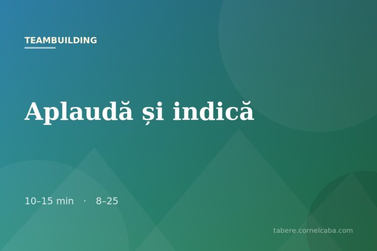 Ilustrație pentru jocul Aplaudă și indică