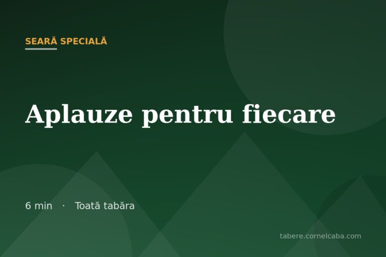 Ilustrație pentru jocul Aplauze pentru fiecare