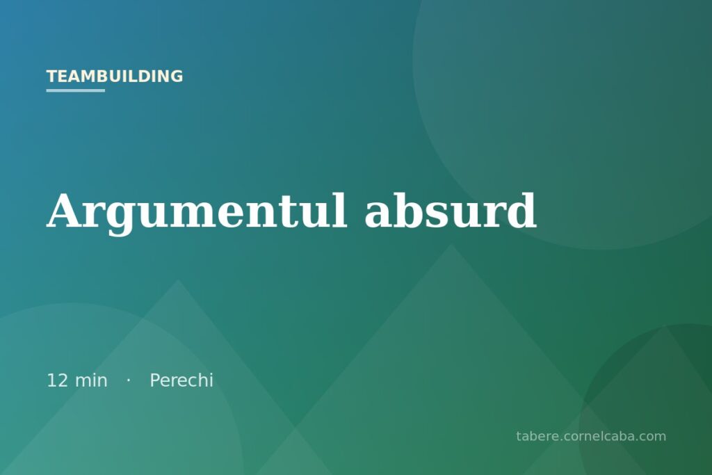 Ilustrație pentru jocul Argumentul absurd