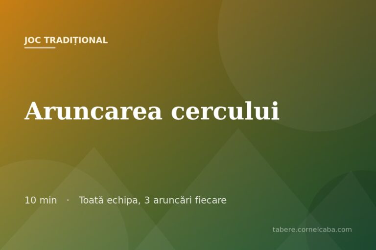 Ilustrație pentru jocul Aruncarea cercului