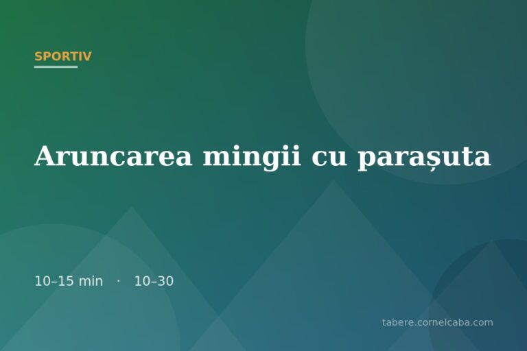 Ilustrație pentru jocul Aruncarea mingii cu parașuta