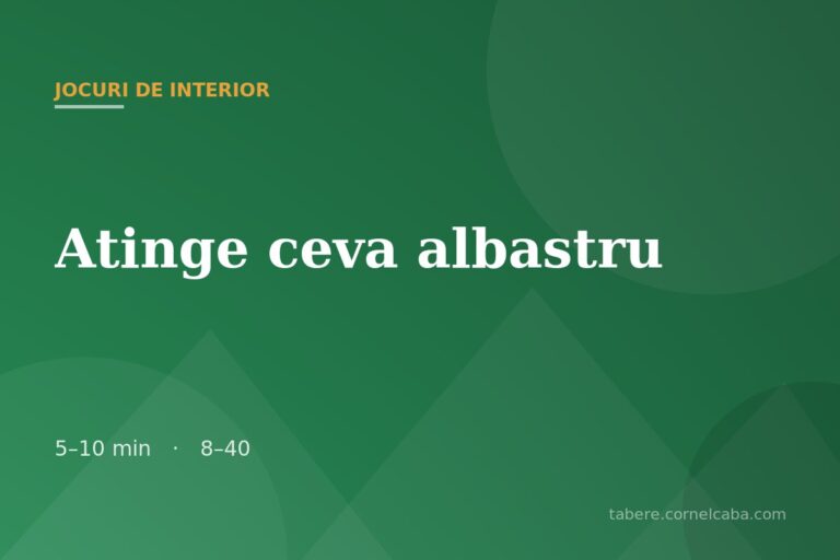 Ilustrație pentru jocul Atinge ceva albastru