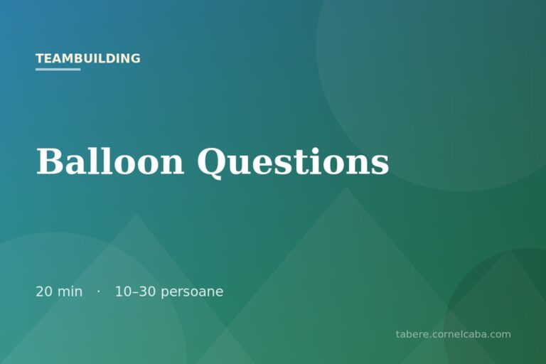 Ilustrație pentru jocul Balloon Questions
