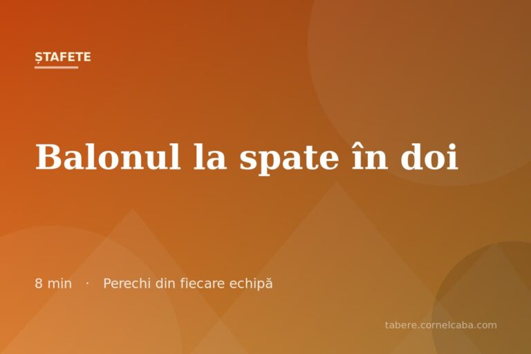 Ilustrație pentru jocul Balonul la spate în doi