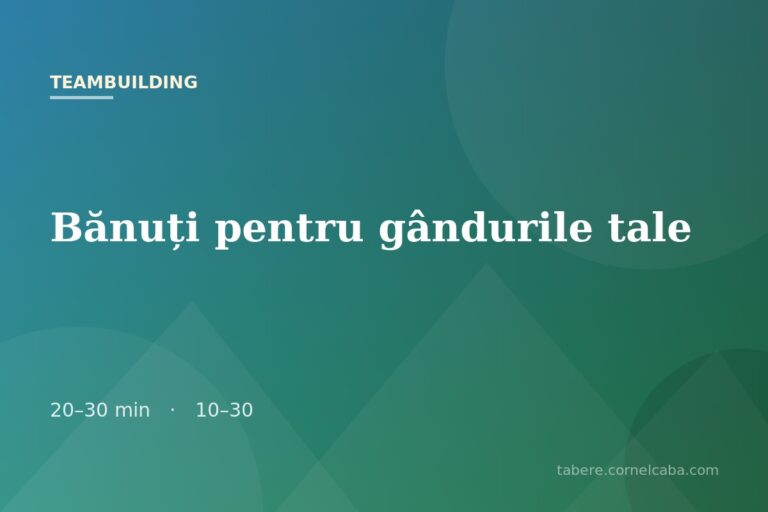 Ilustrație pentru jocul Bănuți pentru gândurile tale
