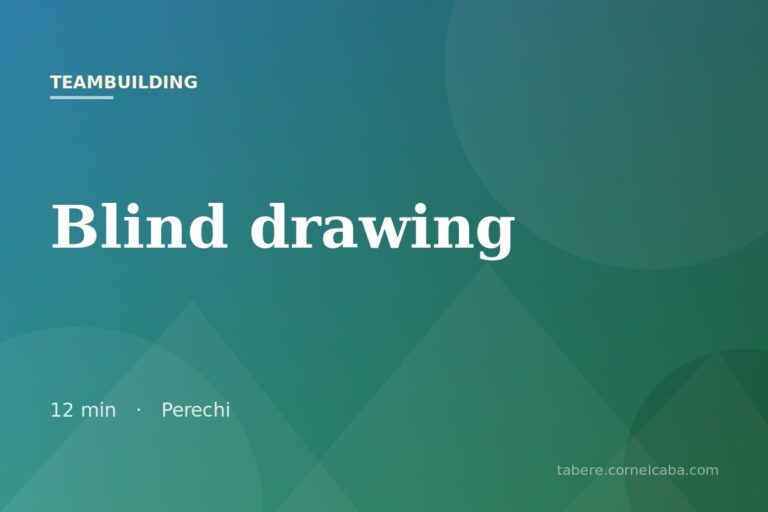 Ilustrație pentru jocul Blind drawing