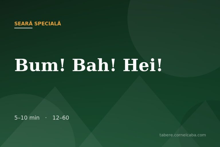 Ilustrație pentru jocul Bum! Bah! Hei!