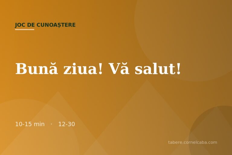 Ilustrație pentru jocul Bună ziua! Vă salut!