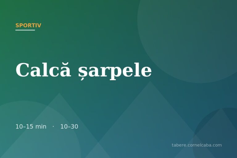 Ilustrație pentru jocul Calcă șarpele