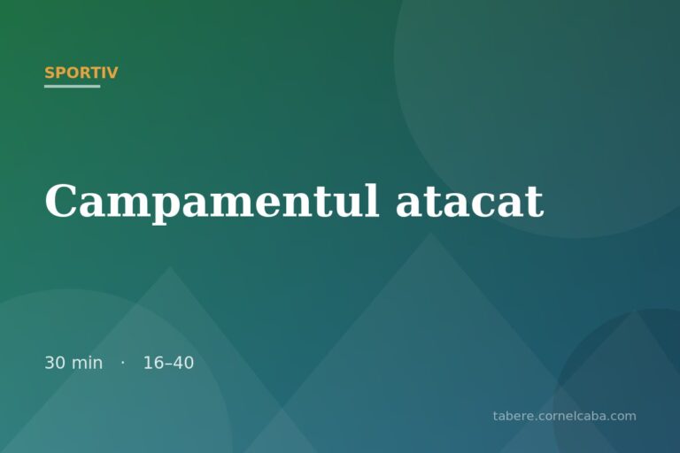 Ilustrație pentru jocul Campamentul atacat