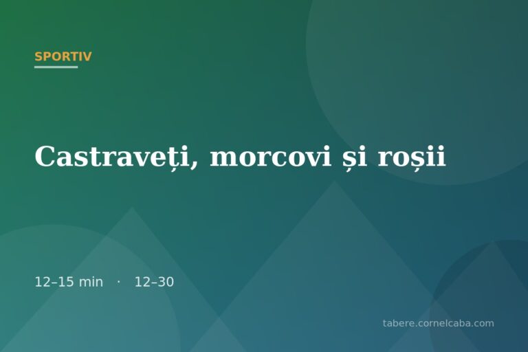 Ilustrație pentru jocul Castraveți, morcovi și roșii