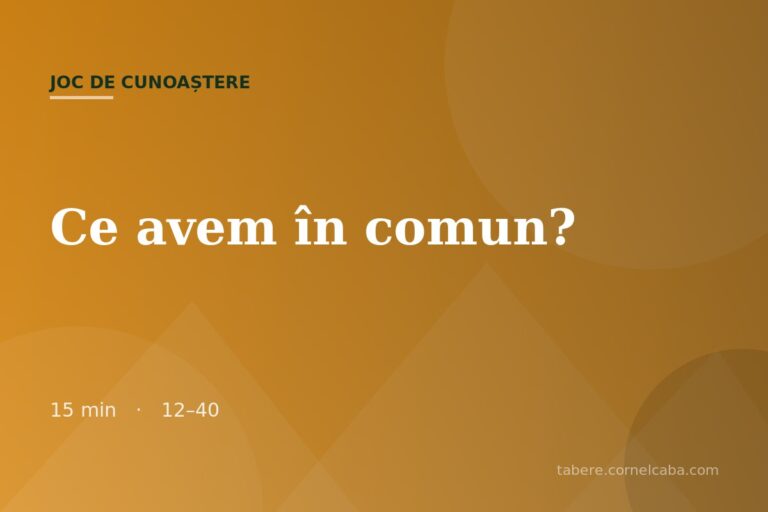 Ilustrație pentru jocul Ce avem în comun?