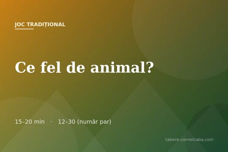 Ilustrație pentru jocul Ce fel de animal?