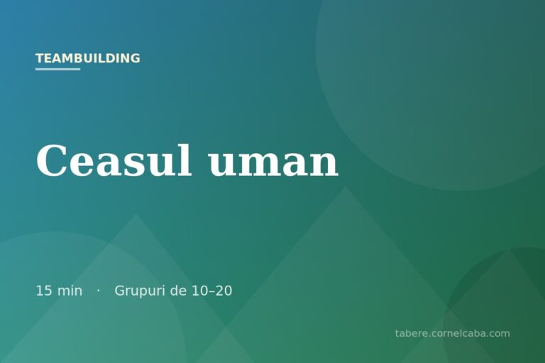 Ilustrație pentru jocul Ceasul uman