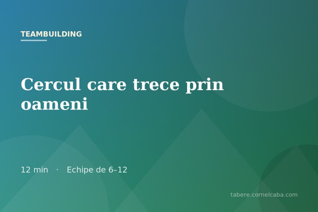 Ilustrație pentru jocul Cercul care trece prin oameni