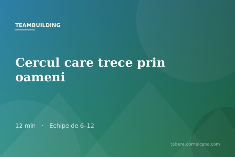 Ilustrație pentru jocul Cercul care trece prin oameni
