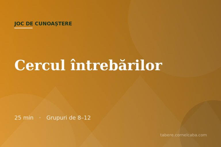 Ilustrație pentru jocul Cercul întrebărilor