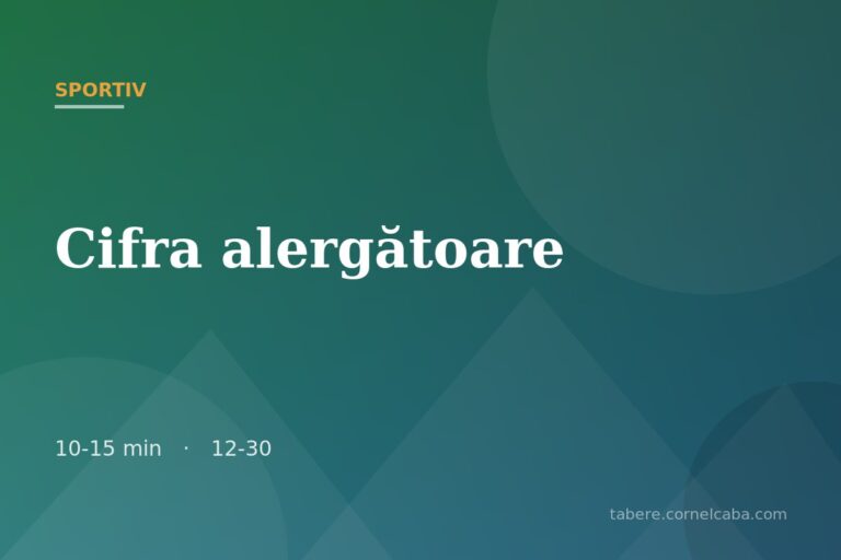 Ilustrație pentru jocul Cifra alergătoare