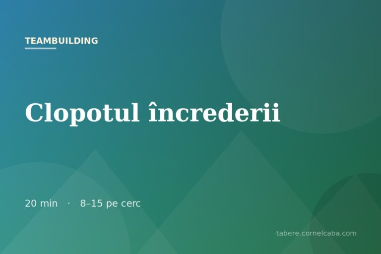 Ilustrație pentru jocul Clopotul încrederii
