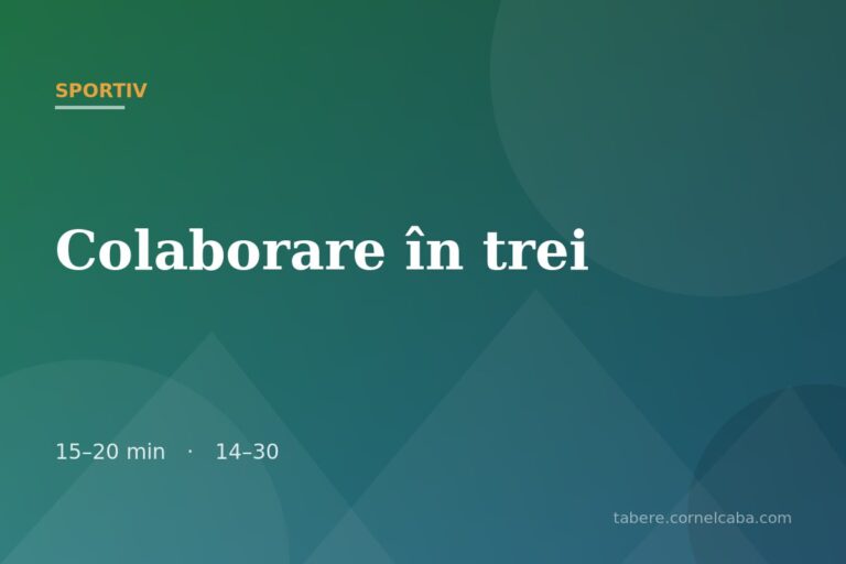 Ilustrație pentru jocul Colaborare în trei