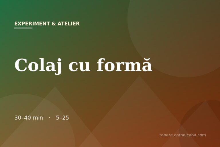 Ilustrație pentru jocul Colaj cu formă