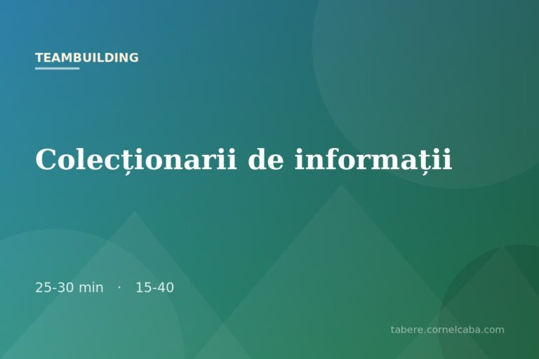 Ilustrație pentru jocul Colecționarii de informații