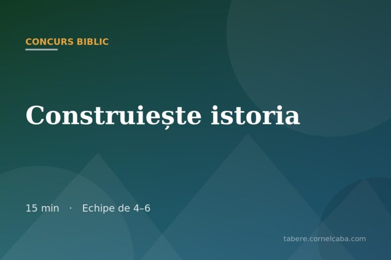 Ilustrație pentru jocul Construiește istoria