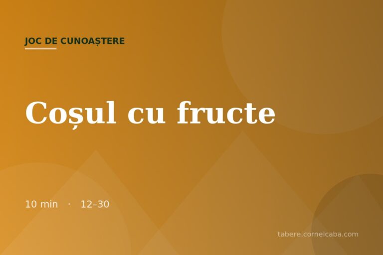 Ilustrație pentru jocul Coșul cu fructe