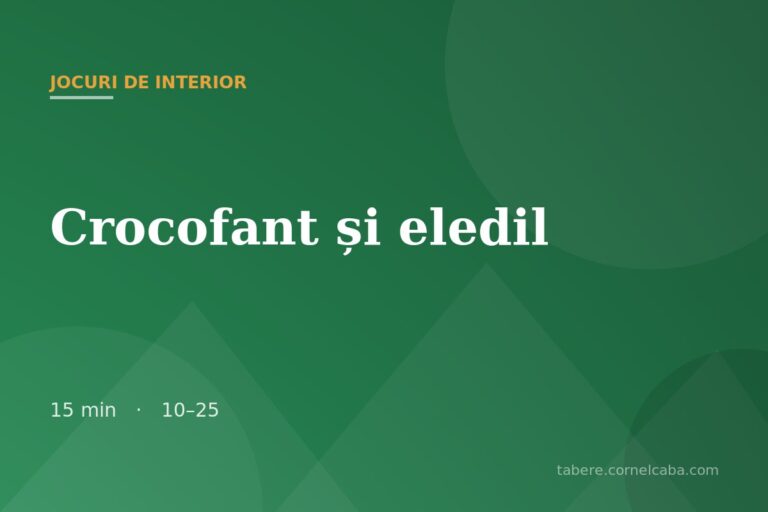 Ilustrație pentru jocul Crocofant și eledil