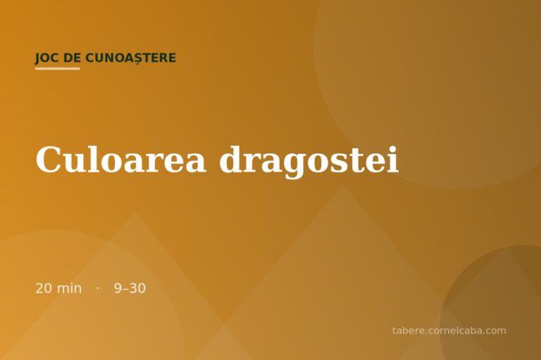 Ilustrație pentru jocul Culoarea dragostei