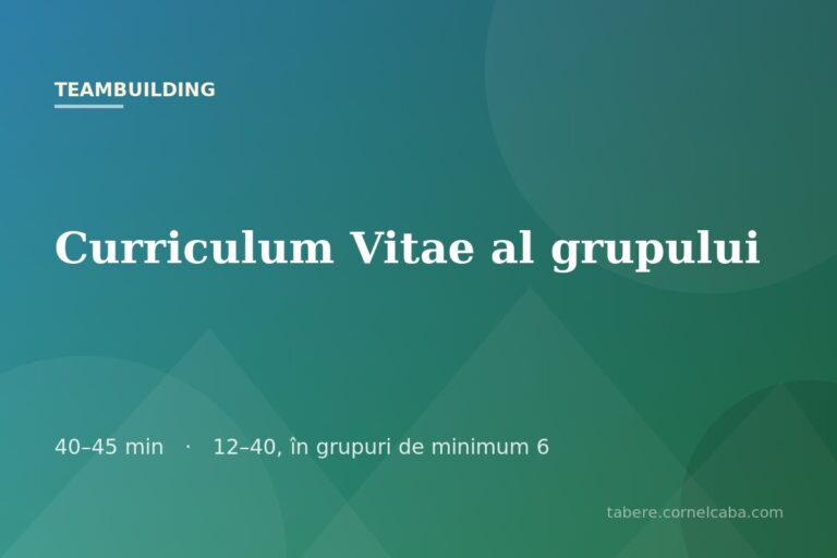 Ilustrație pentru jocul Curriculum Vitae al grupului