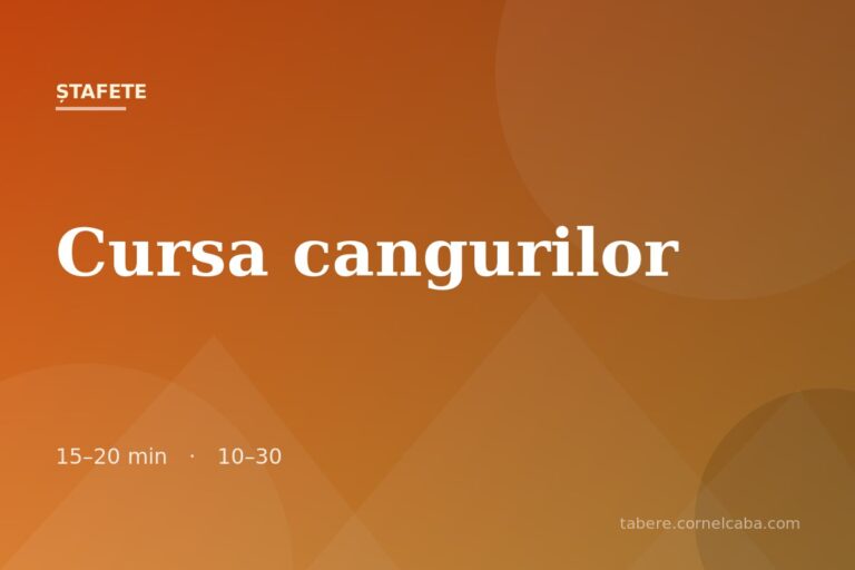 Ilustrație pentru jocul Cursa cangurilor