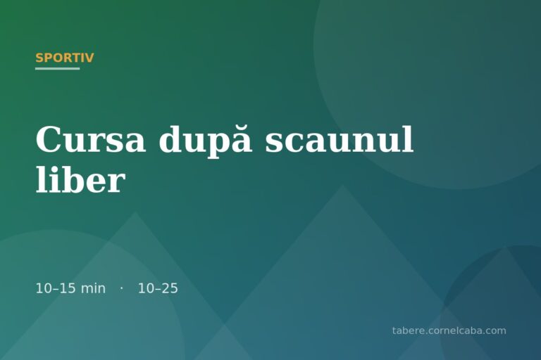 Ilustrație pentru jocul Cursa după scaunul liber
