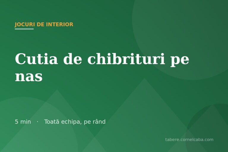 Ilustrație pentru jocul Cutia de chibrituri pe nas