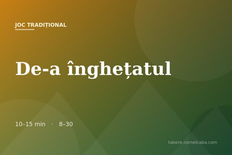 Ilustrație pentru jocul De-a înghețatul