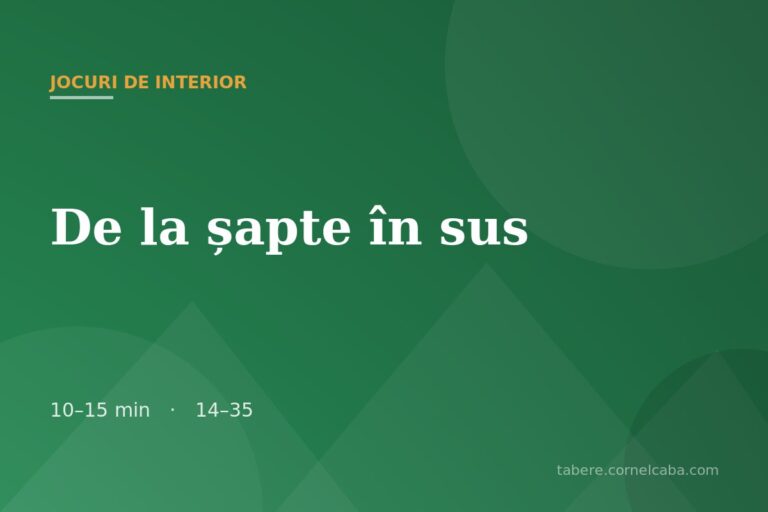 Ilustrație pentru jocul De la șapte în sus