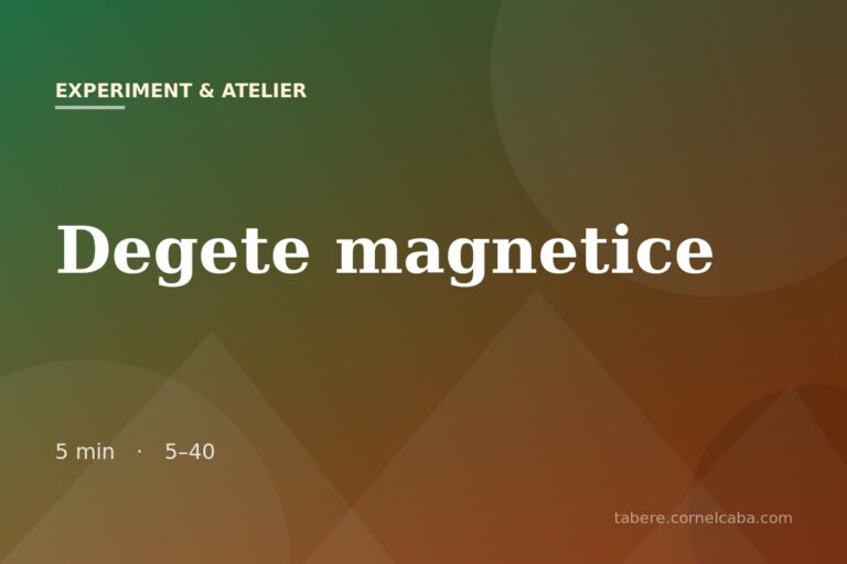 Ilustrație pentru jocul Degete magnetice