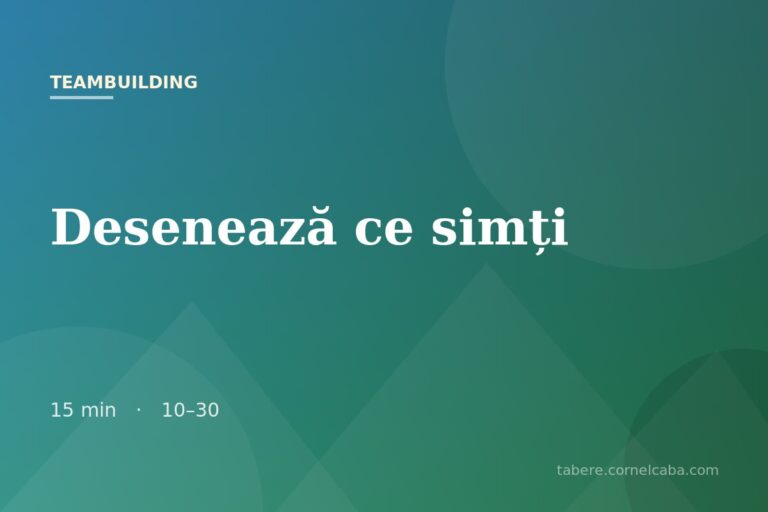 Ilustrație pentru jocul Desenează ce simți