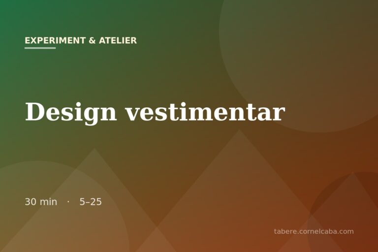 Ilustrație pentru jocul Design vestimentar