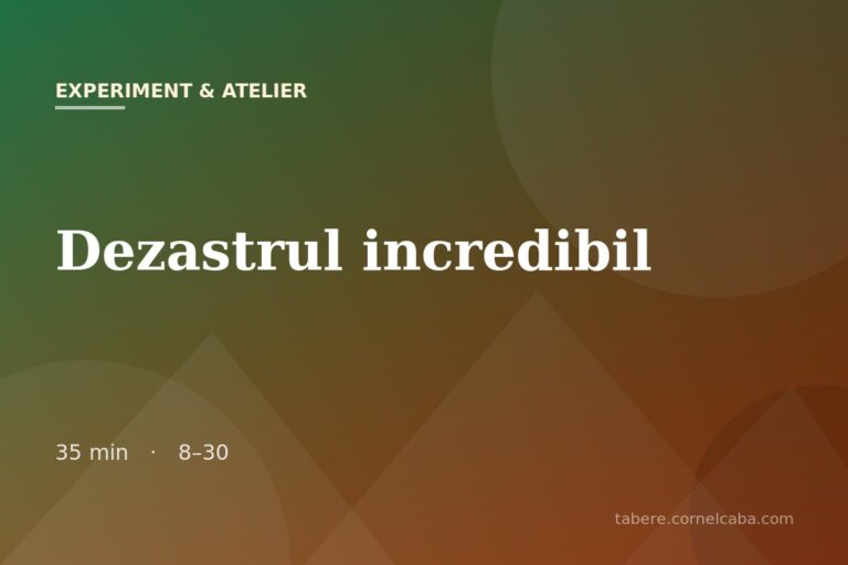 Ilustrație pentru jocul Dezastrul incredibil