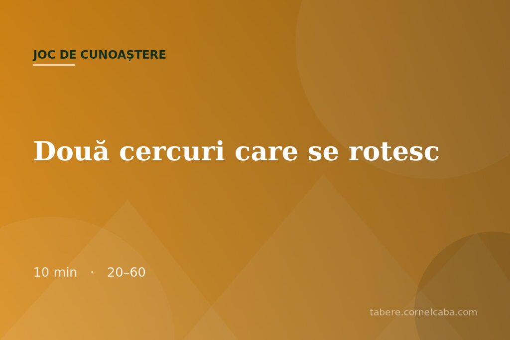 Ilustrație pentru jocul Două cercuri care se rotesc